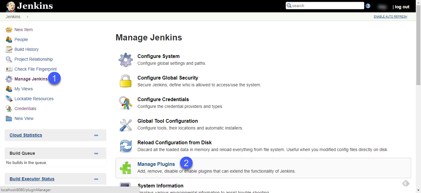 Manage Jenkins